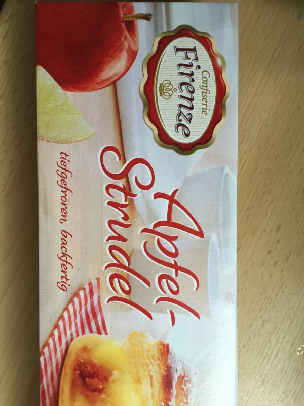 Apfel-Strudel, tiefgefroren, backfertig