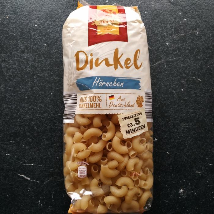 Dinkelnudeln Hörnchen