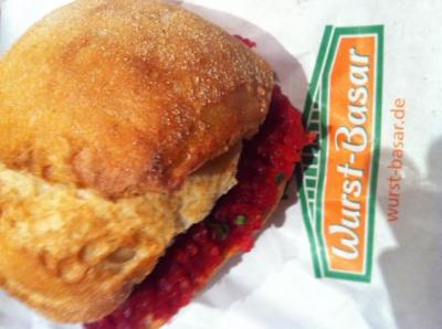 Ciabattabrötchen Tatar.