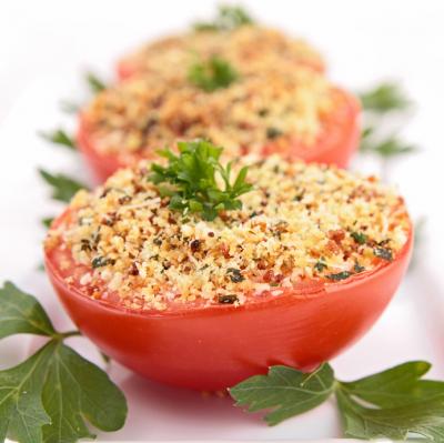 Tomaten mit Parmesan gebacken